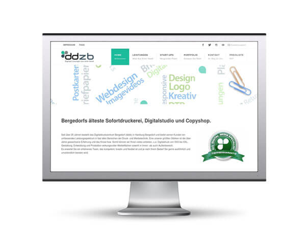 Homepage web design
